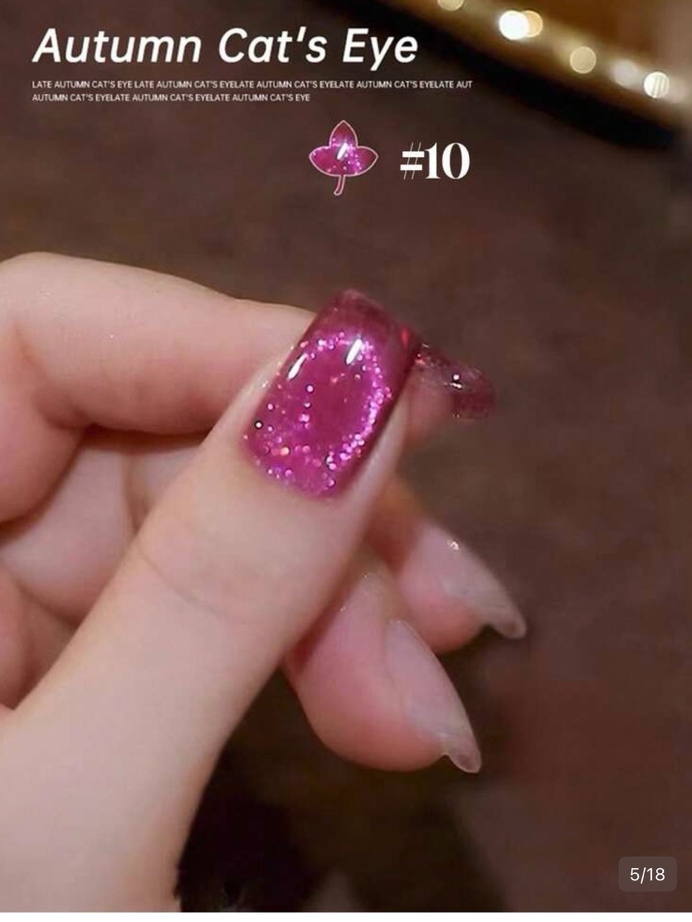 New Fuchsia hot pink cateye gel polish